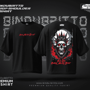 Skull King-Premium Cotton Drop Shoulder T-Shirt