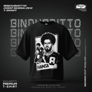 Hamza-Premium Cotton Drop Shoulder T-Shirt