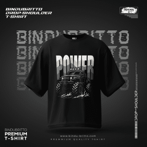 Power Monster Car-Premium Cotton Drop Shoulder T-Shirt