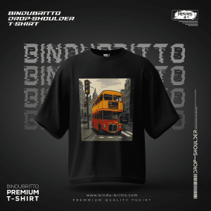 London car-Premium Cotton Drop Shoulder T-Shirt