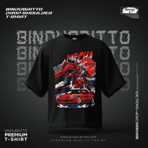 Mecha Drive-Premium Cotton Drop Shoulder T-Shirt