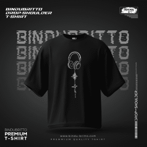 Music Love-Premium Cotton Drop Shoulder T-Shirt